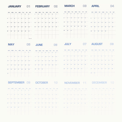 Calendar (Blue Gradient)