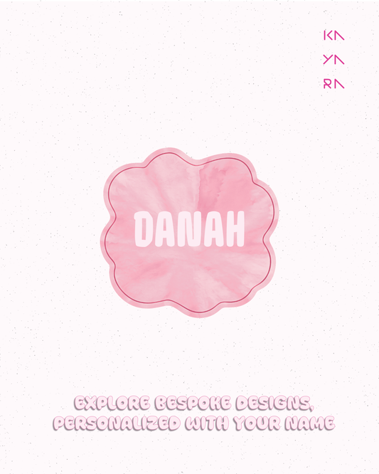 Floral Name Label (English)