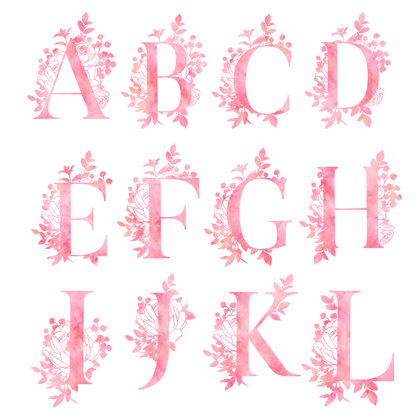 Pink Petal Letter