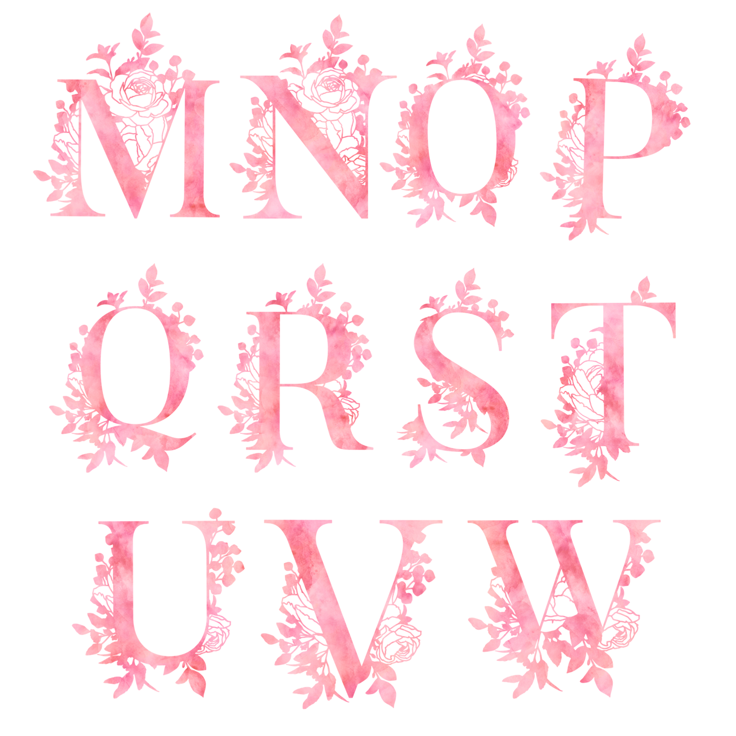 Pink Petal Letter