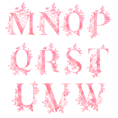 Pink Petal Letter