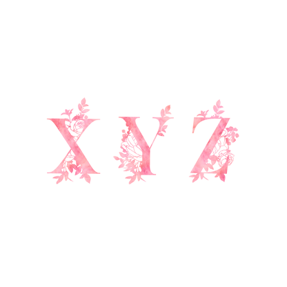 Pink Petal Letter