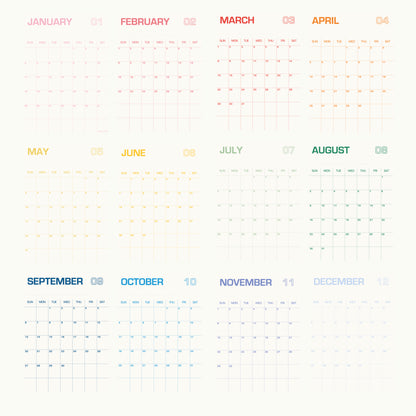 Calendar (Soft Shades)