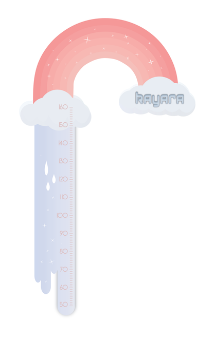 Rainbow Height Chart